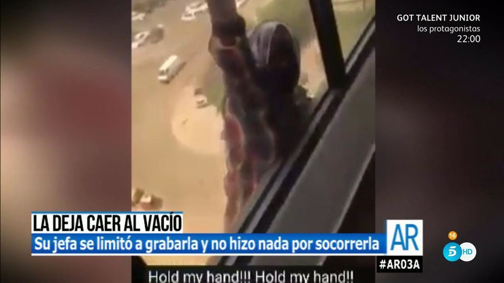 Una mujer graba a su empleada y la deja caer al vacío en Kuwait