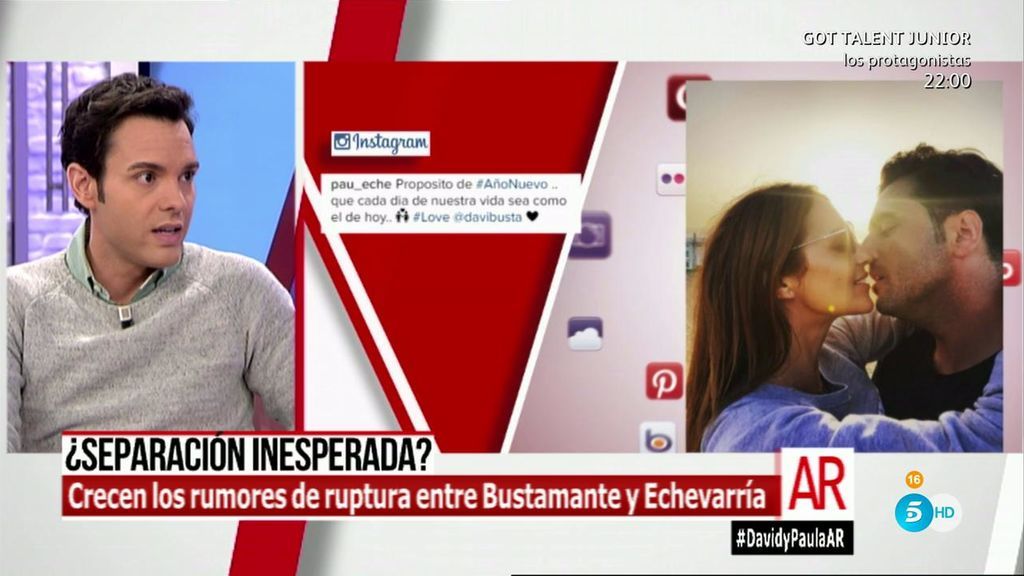 Rossi: “El entorno más próximo de Bustamante y Paula confirma la separación”