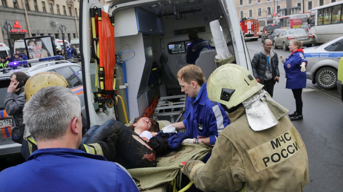 Las imágenes de la tragedia en el metro de San Petersburgo