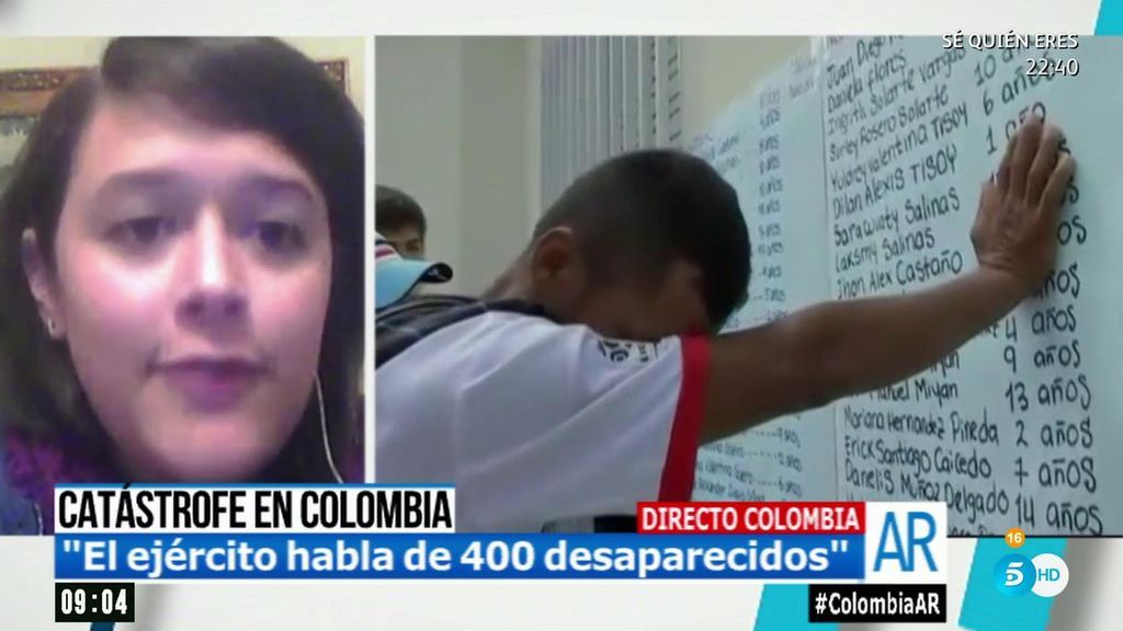 Mapu, periodista colombiana: “El ejército habla de 400 desaparecidos”