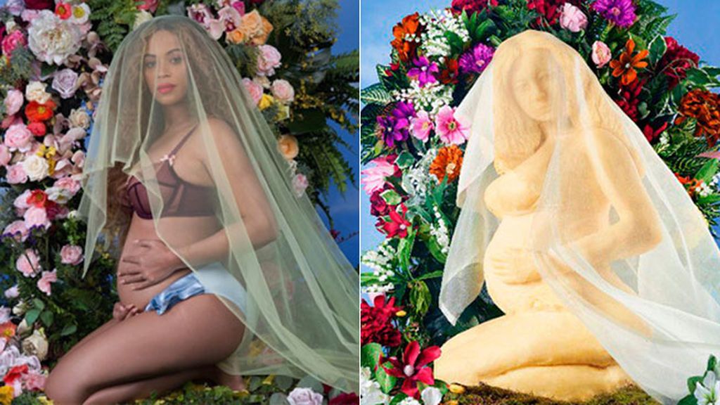 Beyoncé ya tiene su propia estatua: se llama 'Brie-Oncé' y tiene 20 kilos de queso