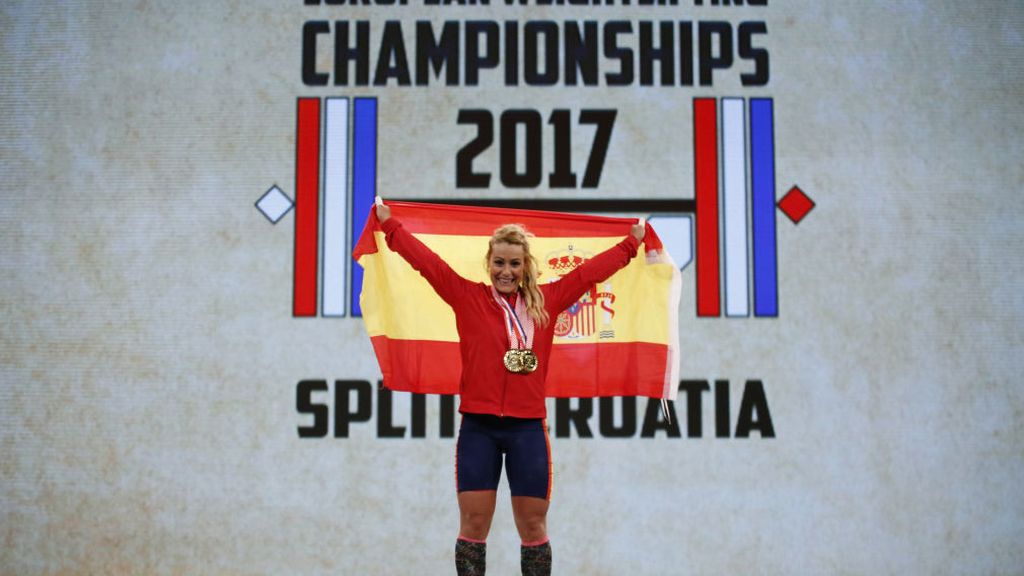 Lydia Valentín, triple campeona de Europa de halterofilia ¡Grande!