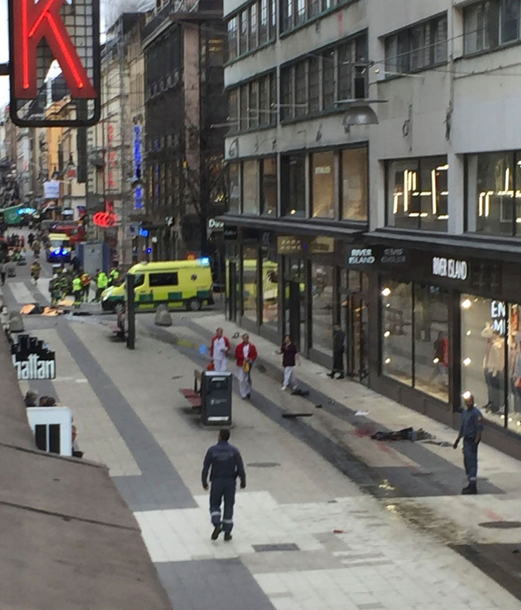 Imágenes de la tragedia en Estocolmo