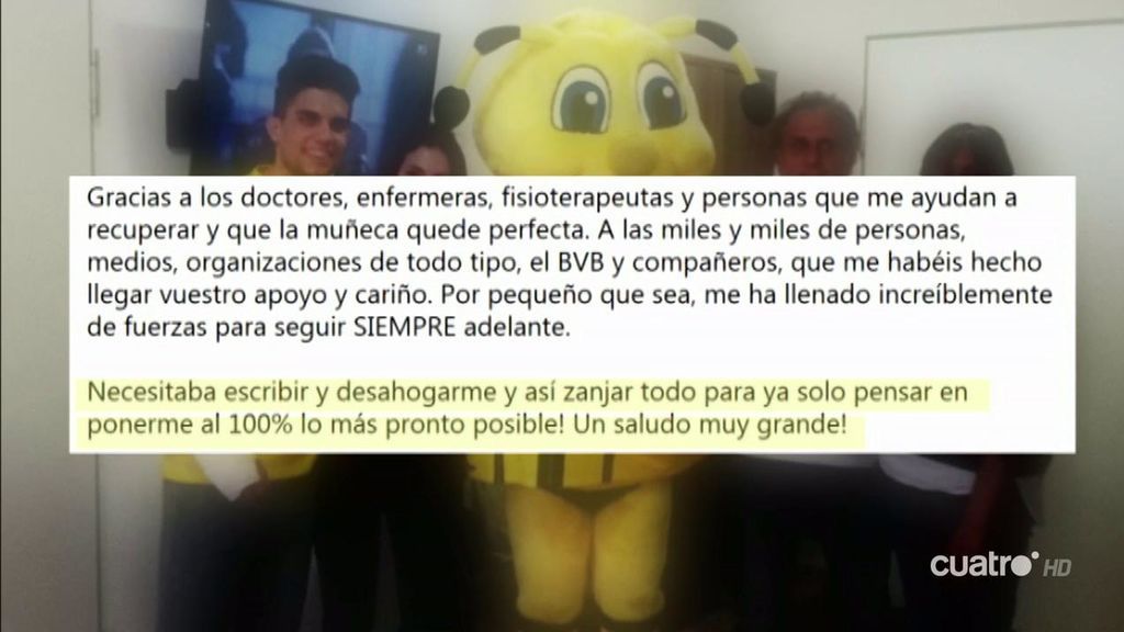 El padre de Bartra cuenta cómo vivió el atentado en el que su hijo salió herido