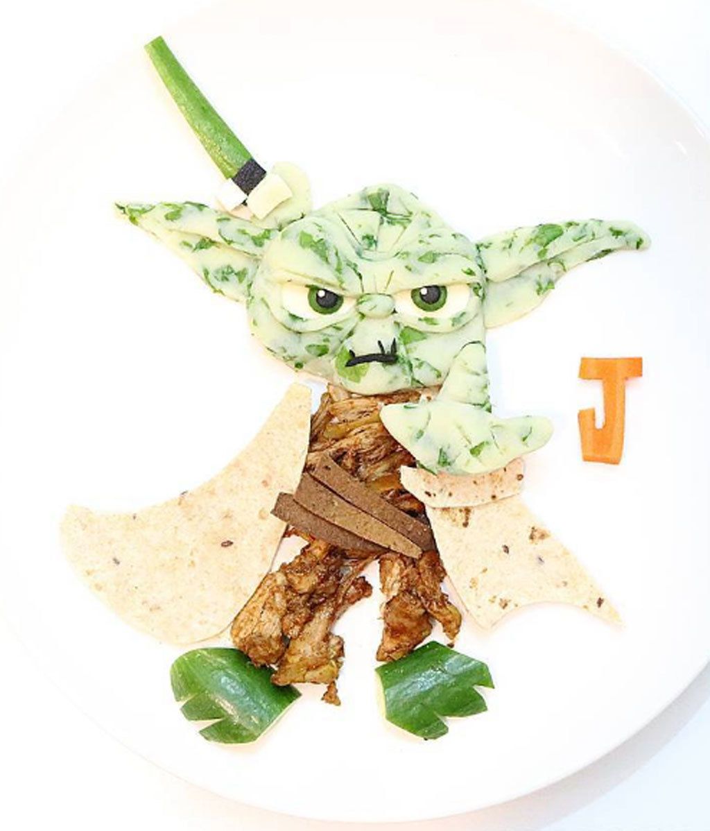 Quiso cocinar atractivos platos para su hijo y se lió, se lió...