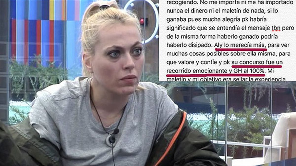 Daniela Blume, desgarradora en redes: "Alyson se merecía ganar 'GH VIP 5' más que yo"