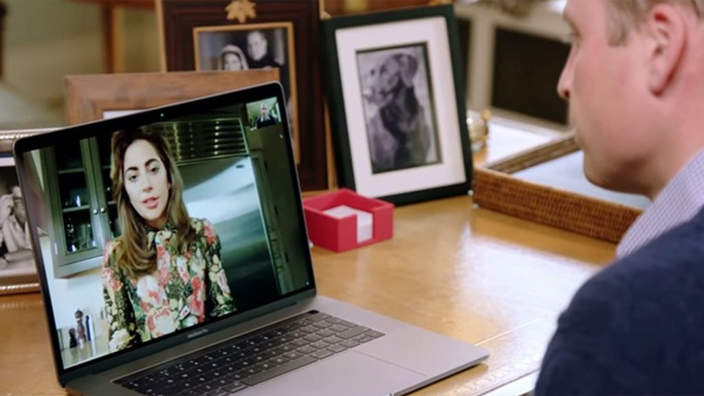 Gaga y el príncipe William hacen FaceTime para hablar de enfermedades mentales