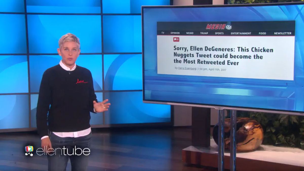 Ellen DeGeneres contra el ‘Chico de los Nuggets’: la batalla por reinar en Twitter