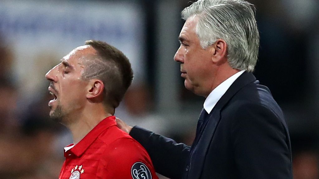 ¡Saltan chispas! Ribery se coge un cabreo monumental y pide a gritos a Ancelotti que lo cambie