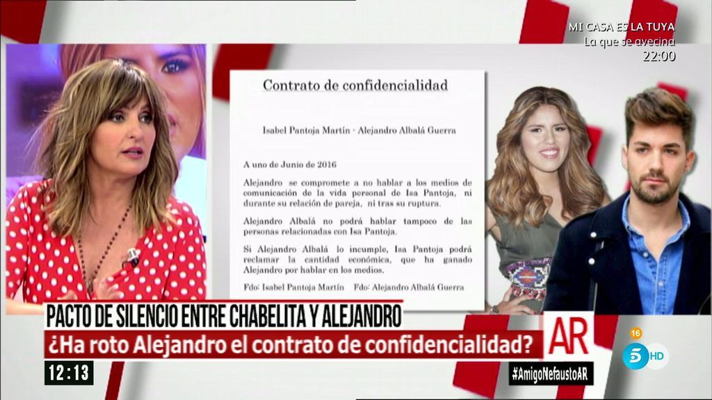 Beatriz Cortazar: “El contrato de confidencialidad está firmado por Chabelita y Alejandro”