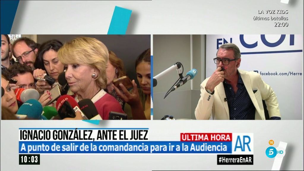 Herrera: "Si Aguirre continúa, no se lo pondrán fácil en el PP"