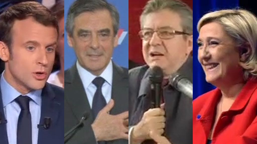 Así son los perfiles políticos de los cuatro candidatos a la presidencia de Francia