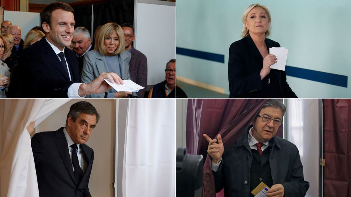 Macron, Le Pen, Fillon, Melenchon. Elecciones en Francia