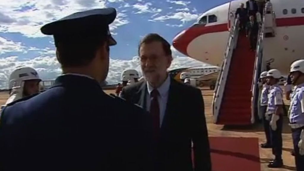 Mariano Rajoy llega a Brasil