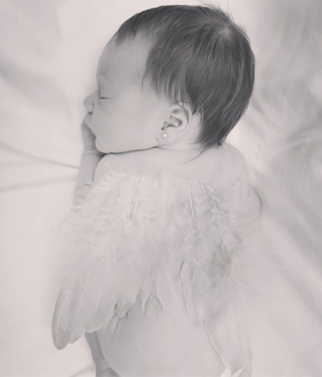 Con tres meses, Francesca se convirtió en un ángel