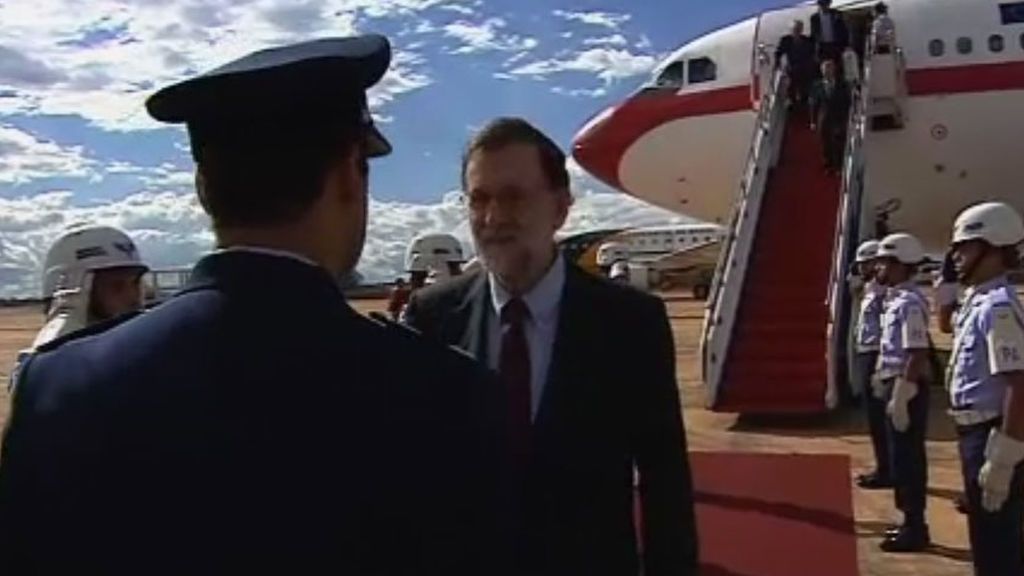 Mariano Rajoy llega a Brasil