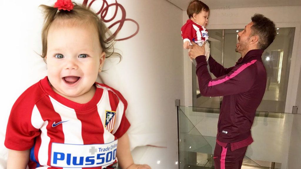 Ya tiene corazón atlético como su padre