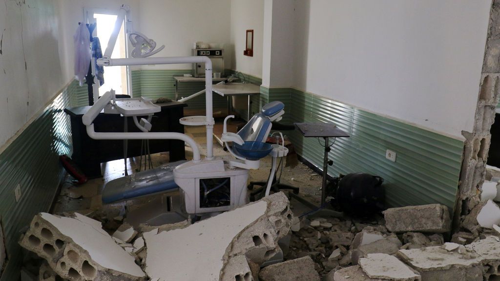 Hospital bombardeado en Siria