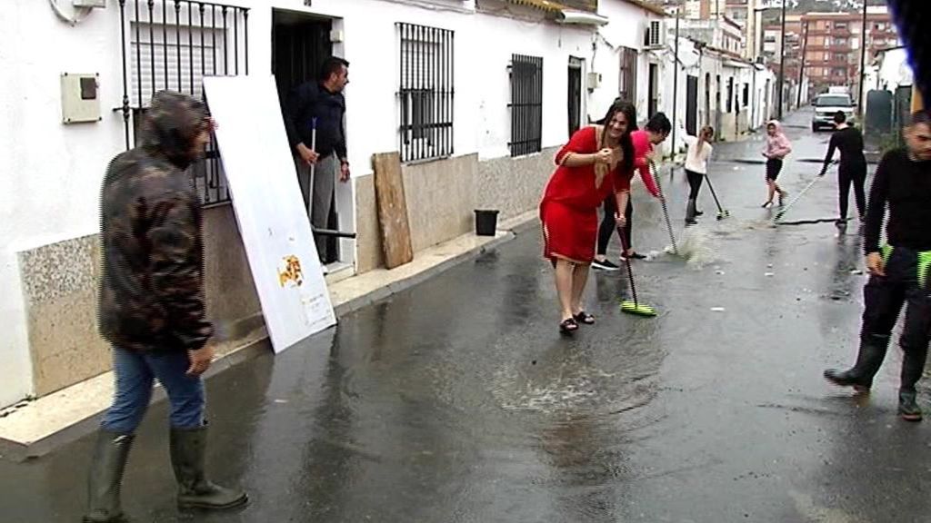 Las lluvias provocan inundaciones en Huelva