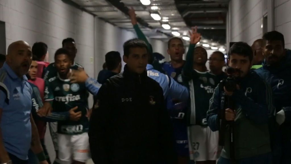 ¡Escándalo en la Libertadores! La brutal pelea entre Peñarol y Palmeiras siguió en el túnel de vestuarios
