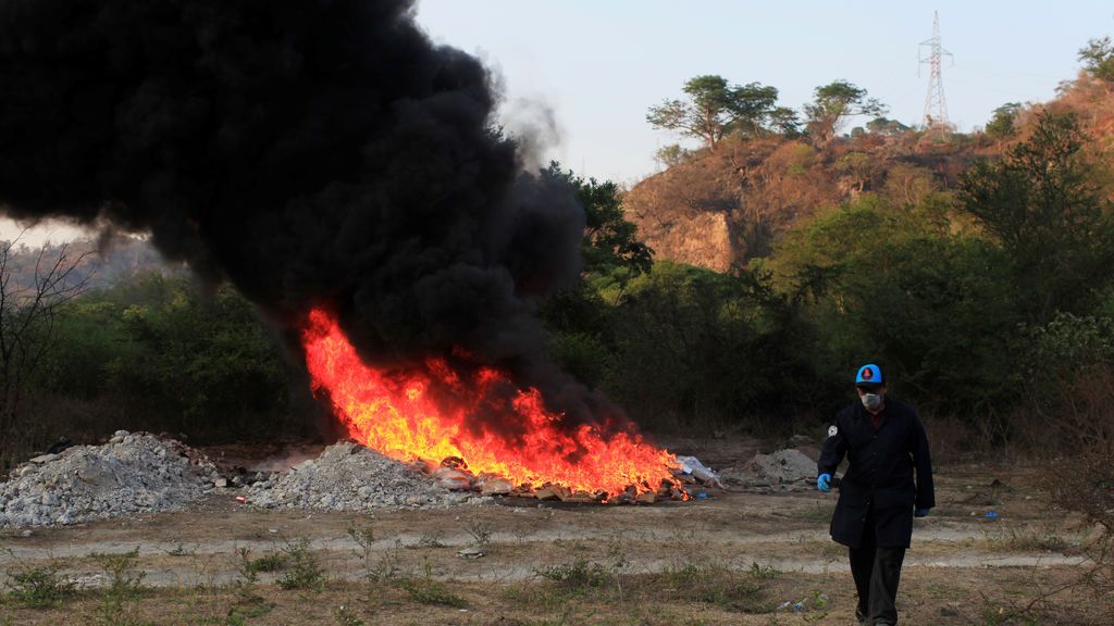 Quemando cocaína