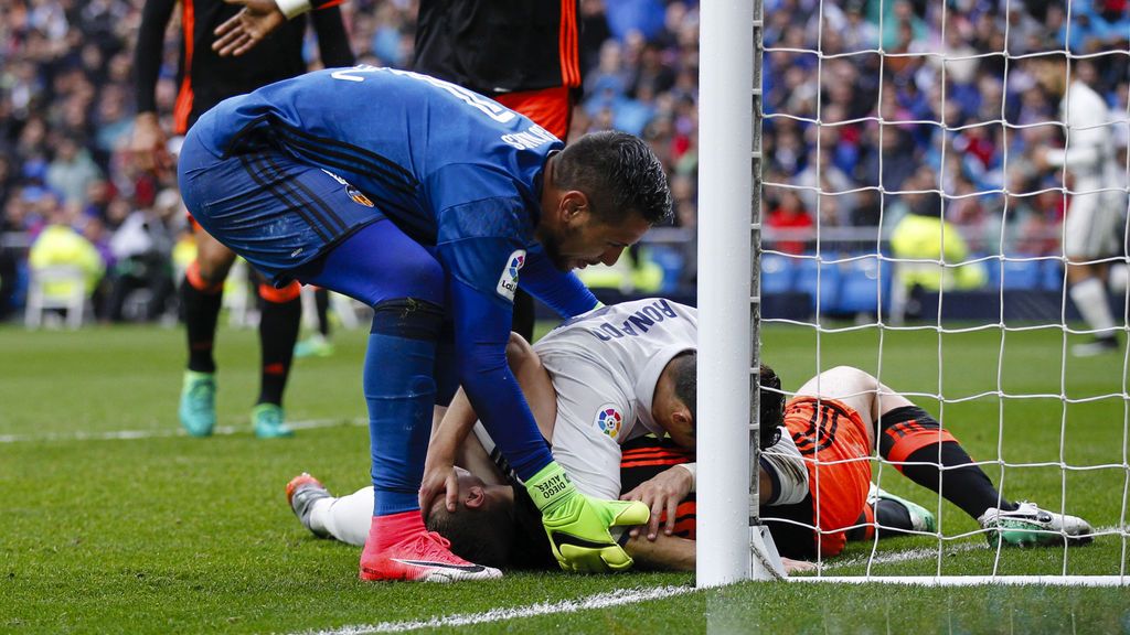 Susto tras un tremendo golpe de Cristiano con el palo