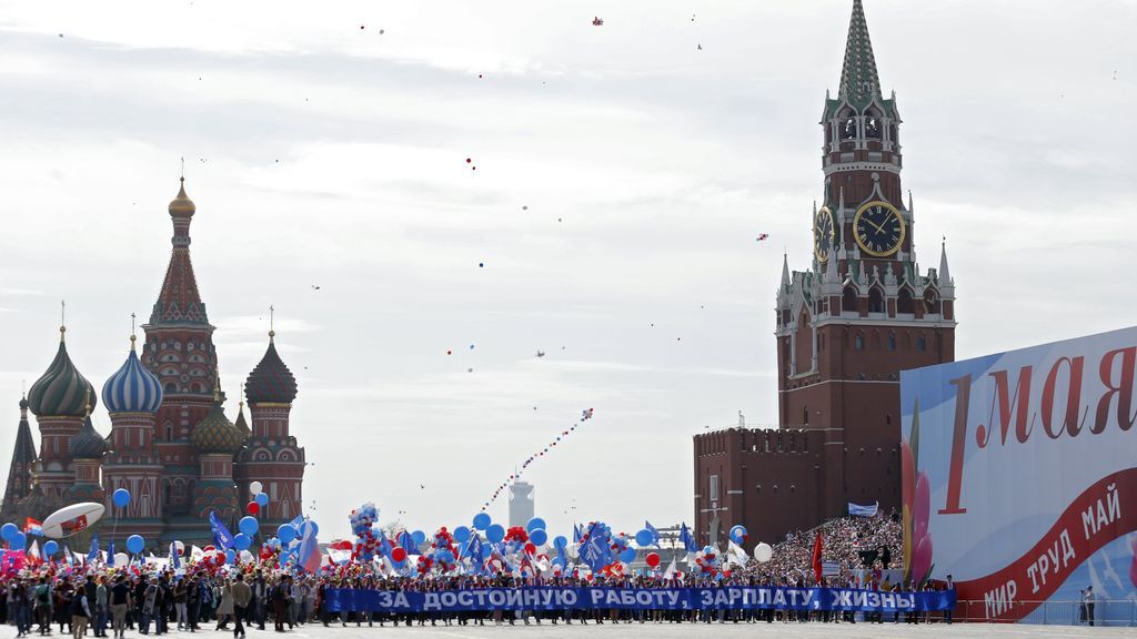 Primero de Mayo en la Plaza Roja