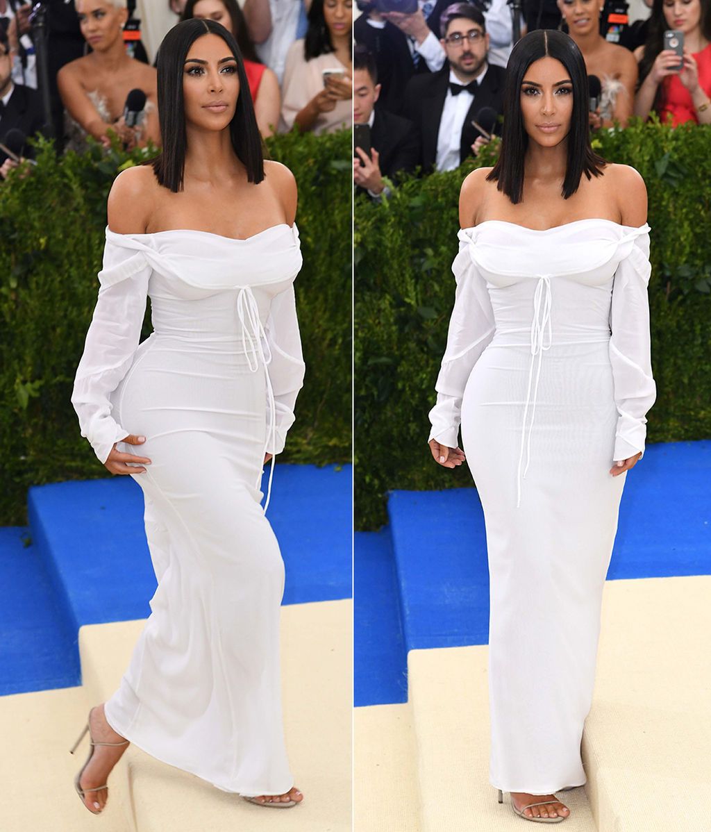 Kim Kardashian con vestido de Vivienne Westwood