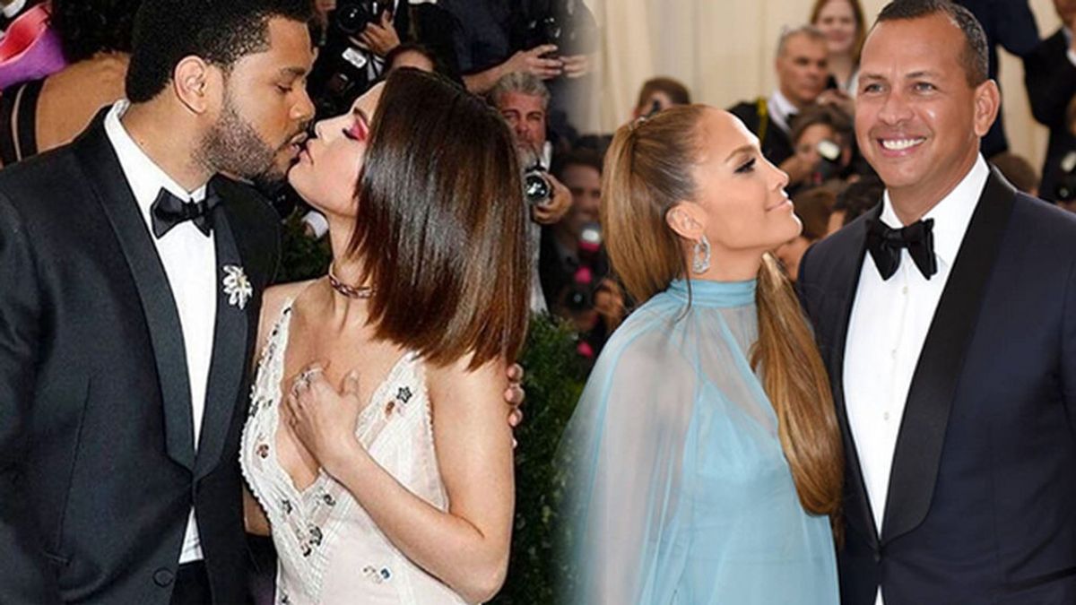 Debut de parejas en la Gala del Met: Selena con The Weeknd y JLo con Rodríguez