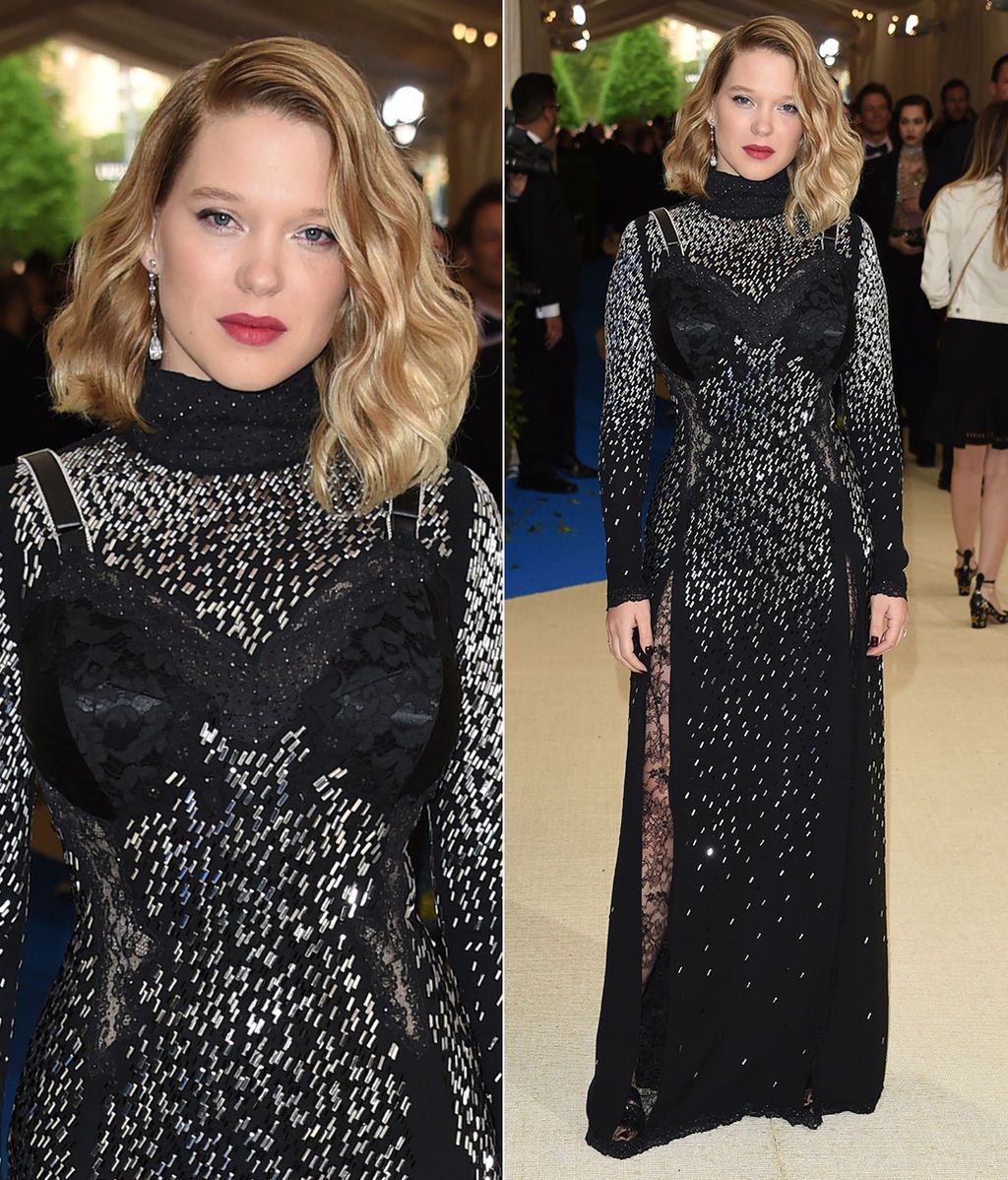 Léa Seydoux con vestido de Louis Vuitton