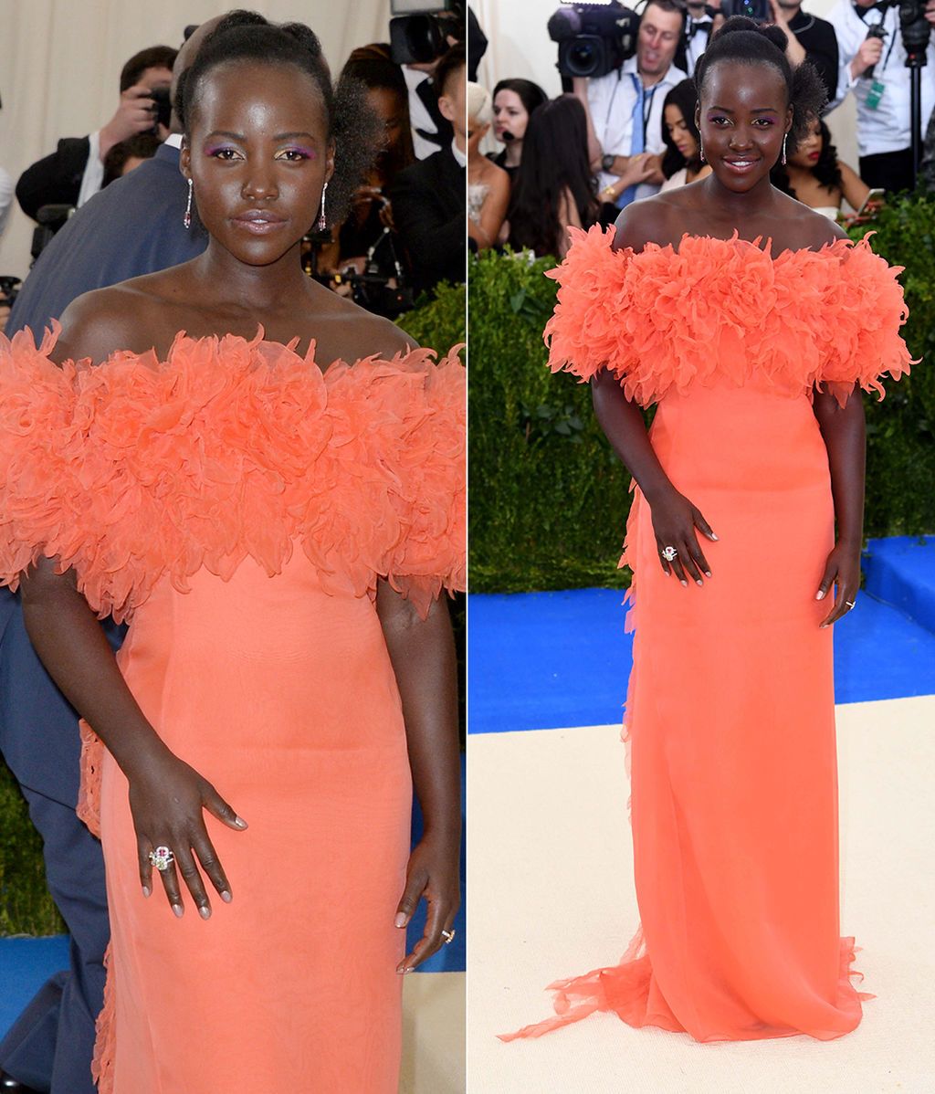 Lupita Nyong'o con vestido de Prada