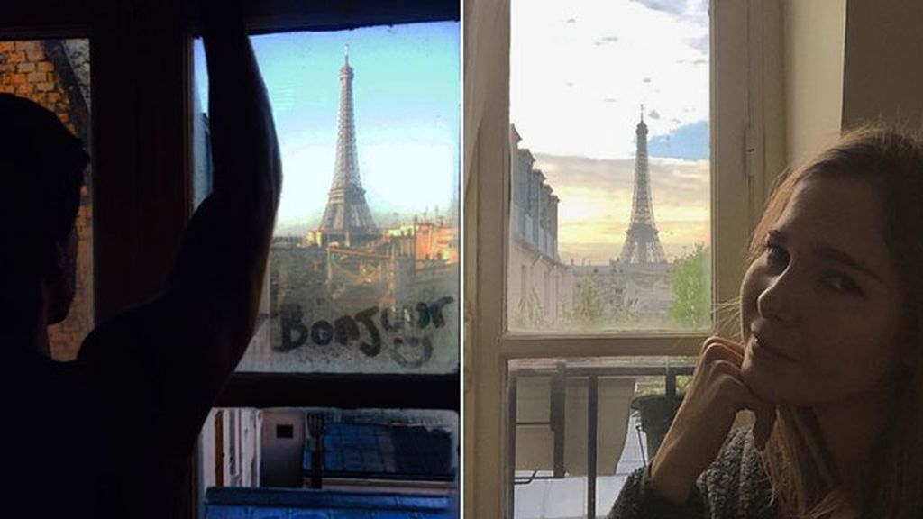 Natalia y Marc en París.