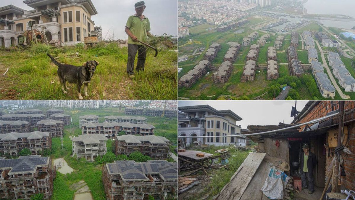 Un hombre y su perro, únicos residentes en una ‘ciudad fantasma’ de lujo en China