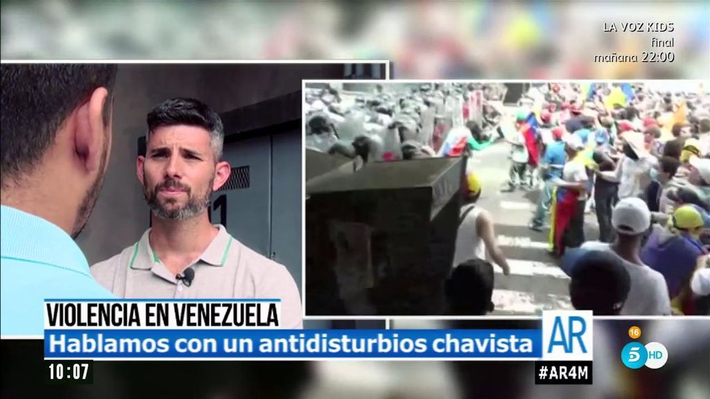 Antidisturbios chavista: “Disparo por la constitución, no por Maduro”