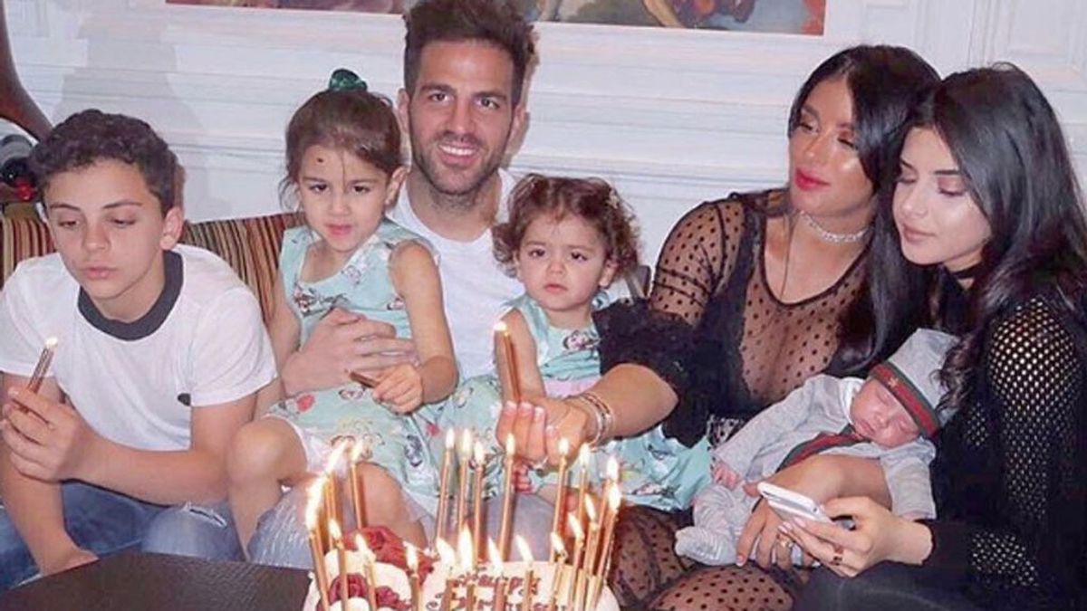 Cesc Fábregas celebra su 30 cumpleaños en familia
