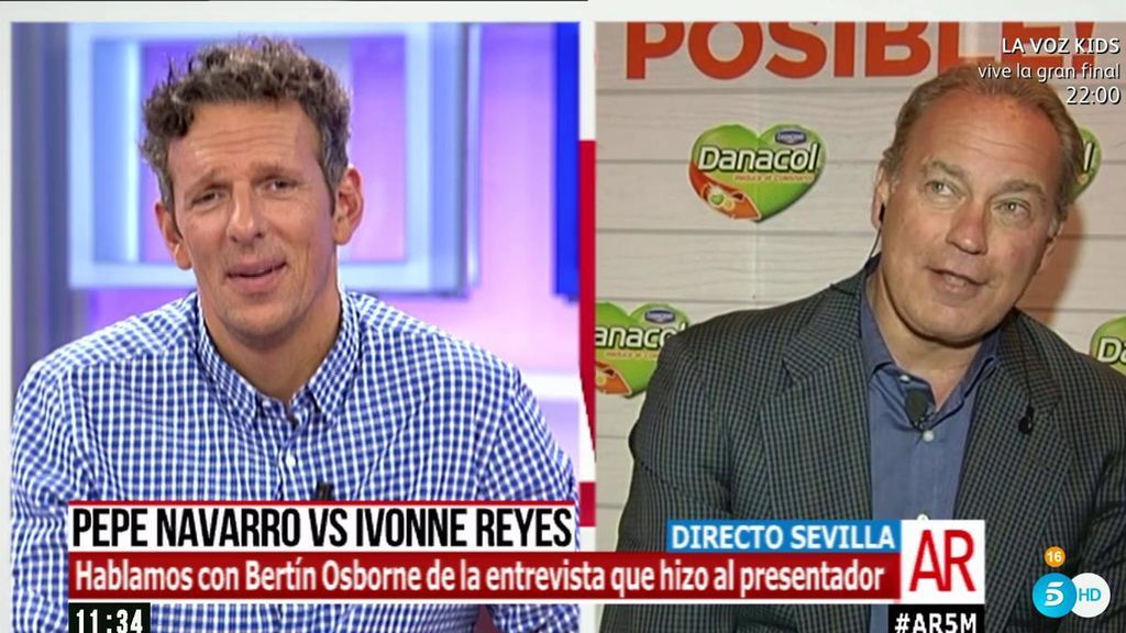 Bertín, sobre Pepe Navarro: "Me parece legítimo lo que ha hecho"