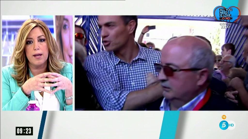 Susana Díaz: "Yo defiendo el 'no' a Rajoy, pero ganando, no bloqueando la situación"