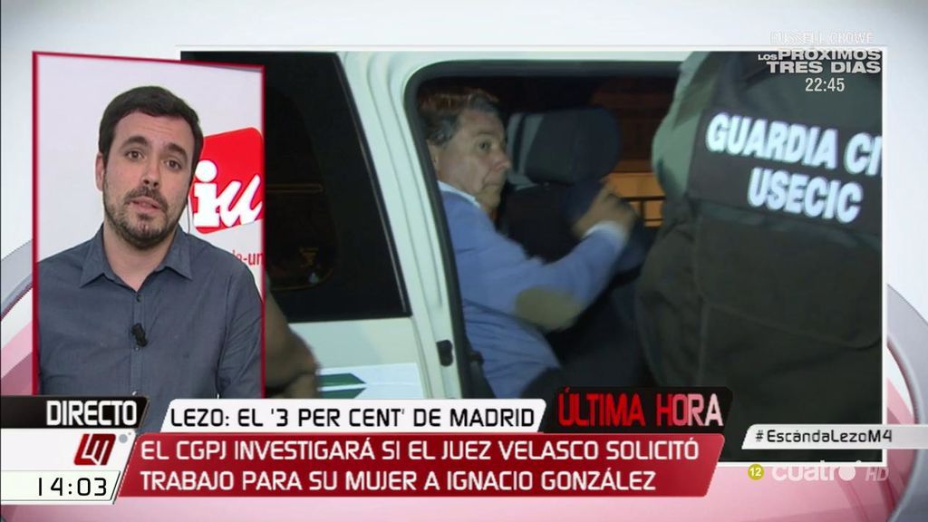 Garzón: "En este país, si uno navega a favor de la corrupción tiene muchos menos problemas"