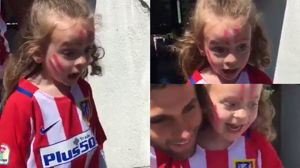 Ni conjuras, ni tifos: el vídeo de una niña en el Calderón con el que se inspira el Atlético