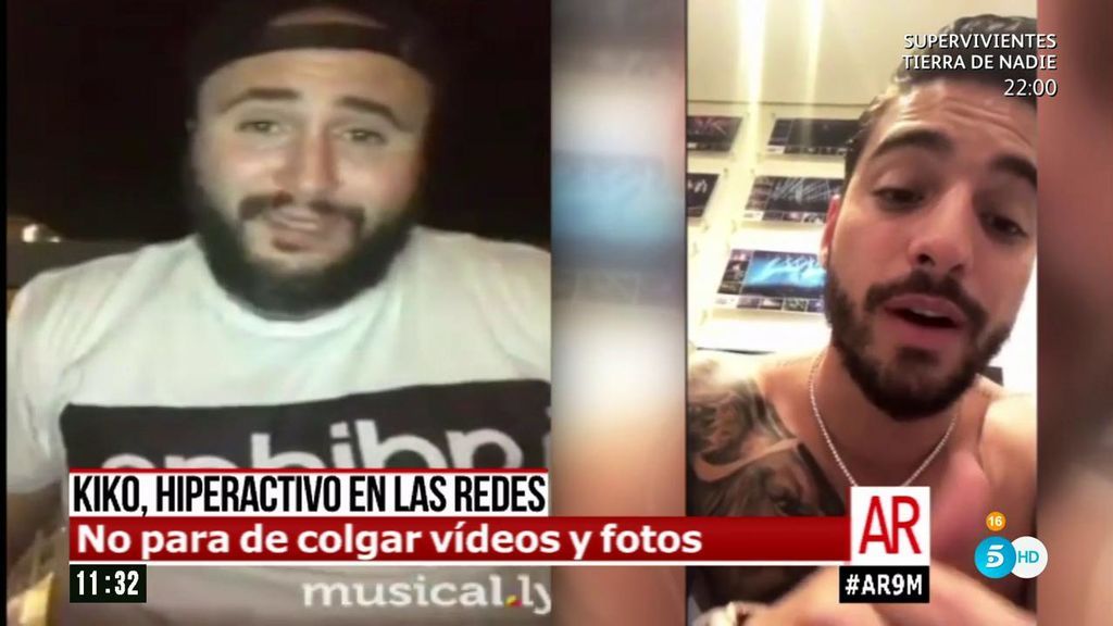 Kiko Rivera imita un vídeo del cantante Maluma en las redes sociales