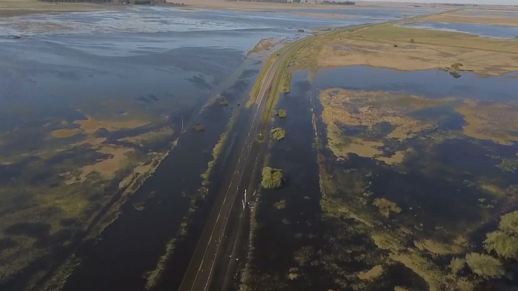 Así está General Villegas, el municipio argentino que lleva 16 meses inundado