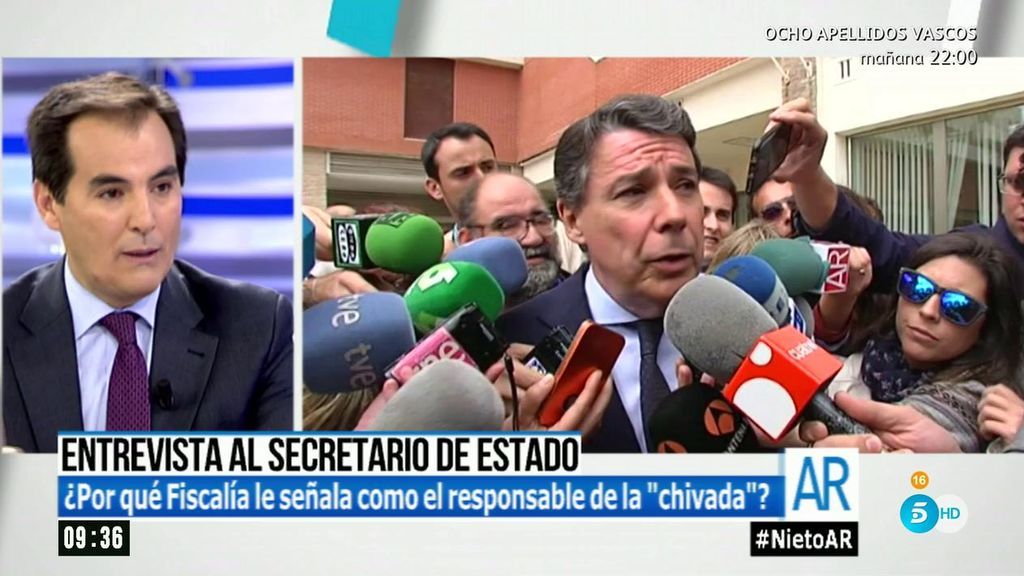 El Secretario del Estado, sobre su reunión con el hermano de Ignacio González: "Ojalá se hubiera grabado"