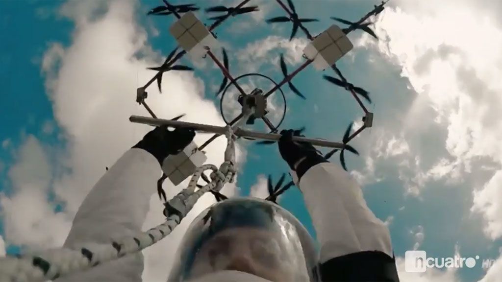 Lo nunca visto: salto base desde un dron