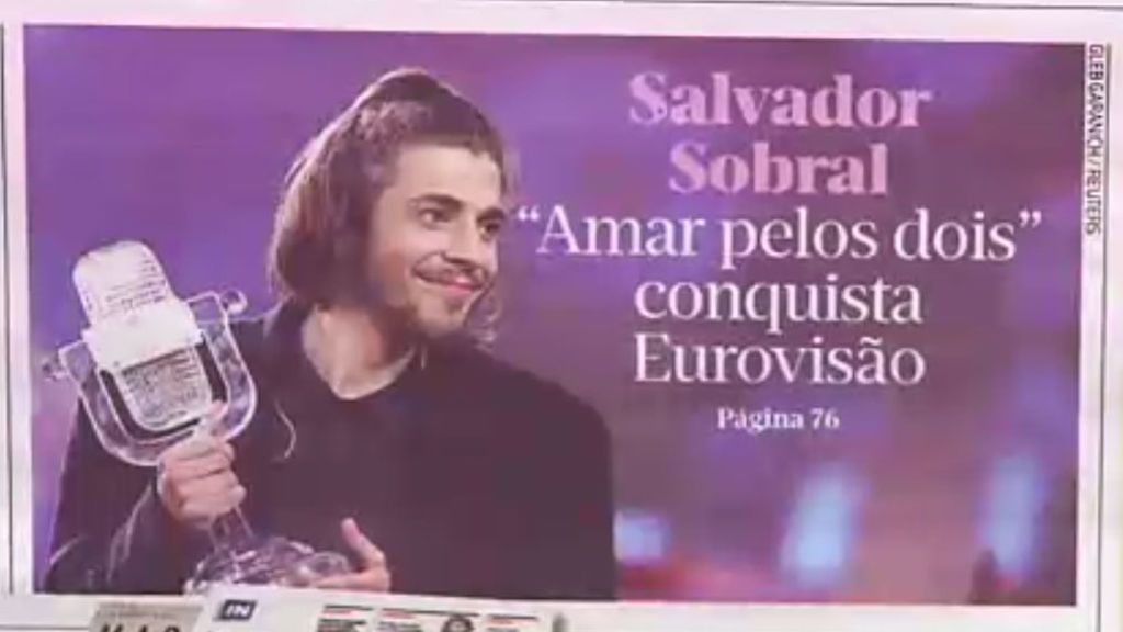 Los portugueses, orgullosos de su triunfo en Eurovisión