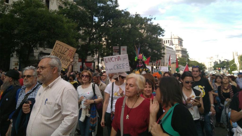 Seis años del 15M: una manifestación recuerda el movimiento ciudadano