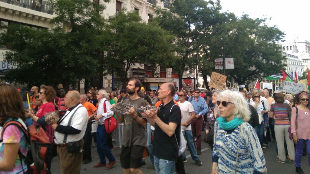 Seis años del 15M: una manifestación recuerda el movimiento ciudadano