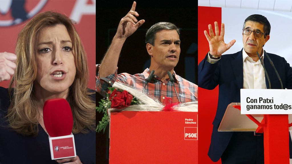 Los candidatos, a una semana de las primarias del PSOE