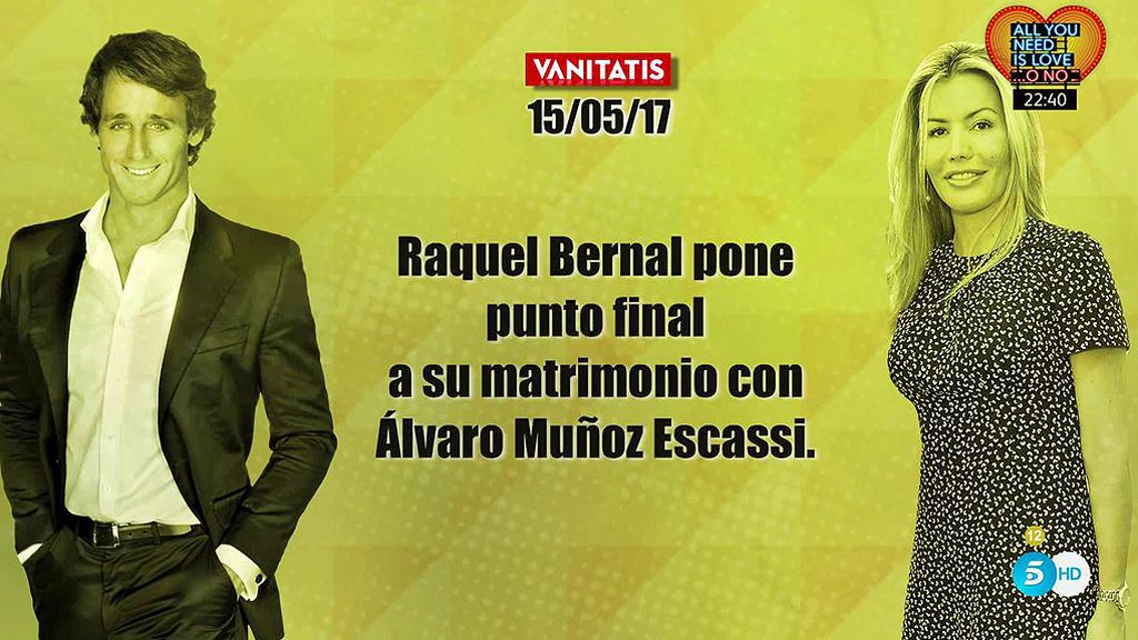 Raquel Bernal y Álvaro Muñoz Escassi se separan, según Vanitatis