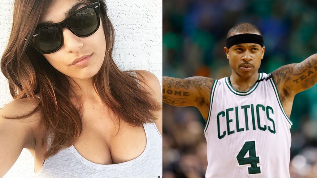 El trolleo de la actriz porno Mia Khalifa a Isaiah Thomas: "Te dejaré tocarme los pechos si llegas"