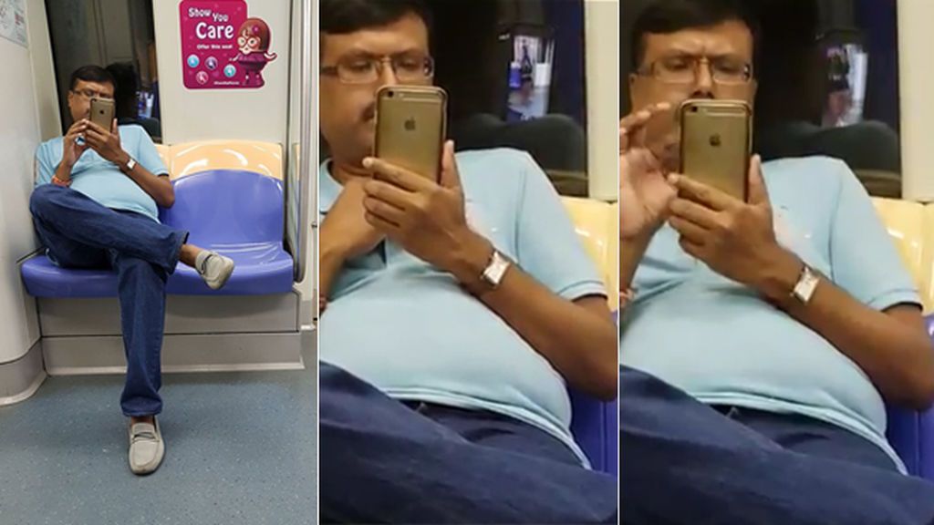 Caza y denuncia públicamente al hombre que la estaba grabando en el metro